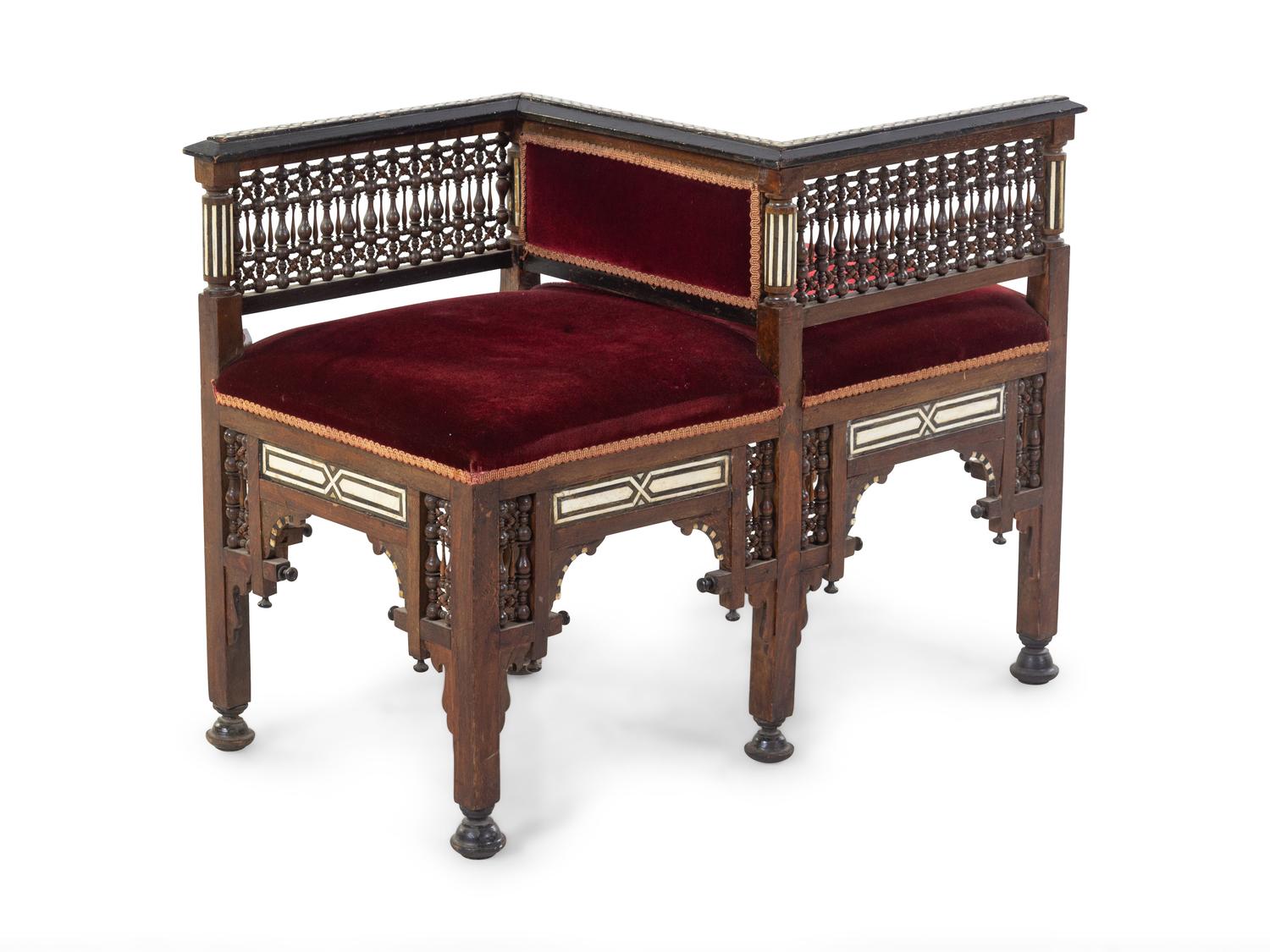 A Moorish Carved Tete-a-Tete