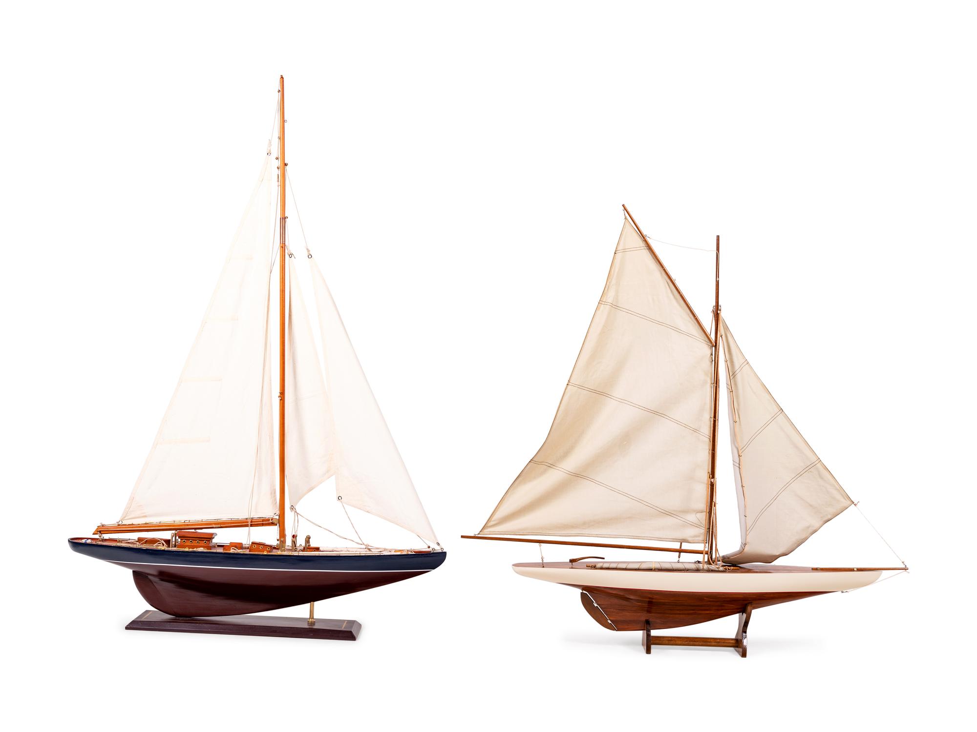 Two Large Models of Sailboats