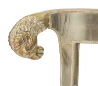 An Anglo-Indian Silvered Metal Clad Side Chair
