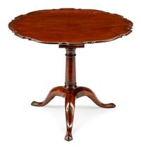 A George III Mahogany Tilt-Top Tea Table
