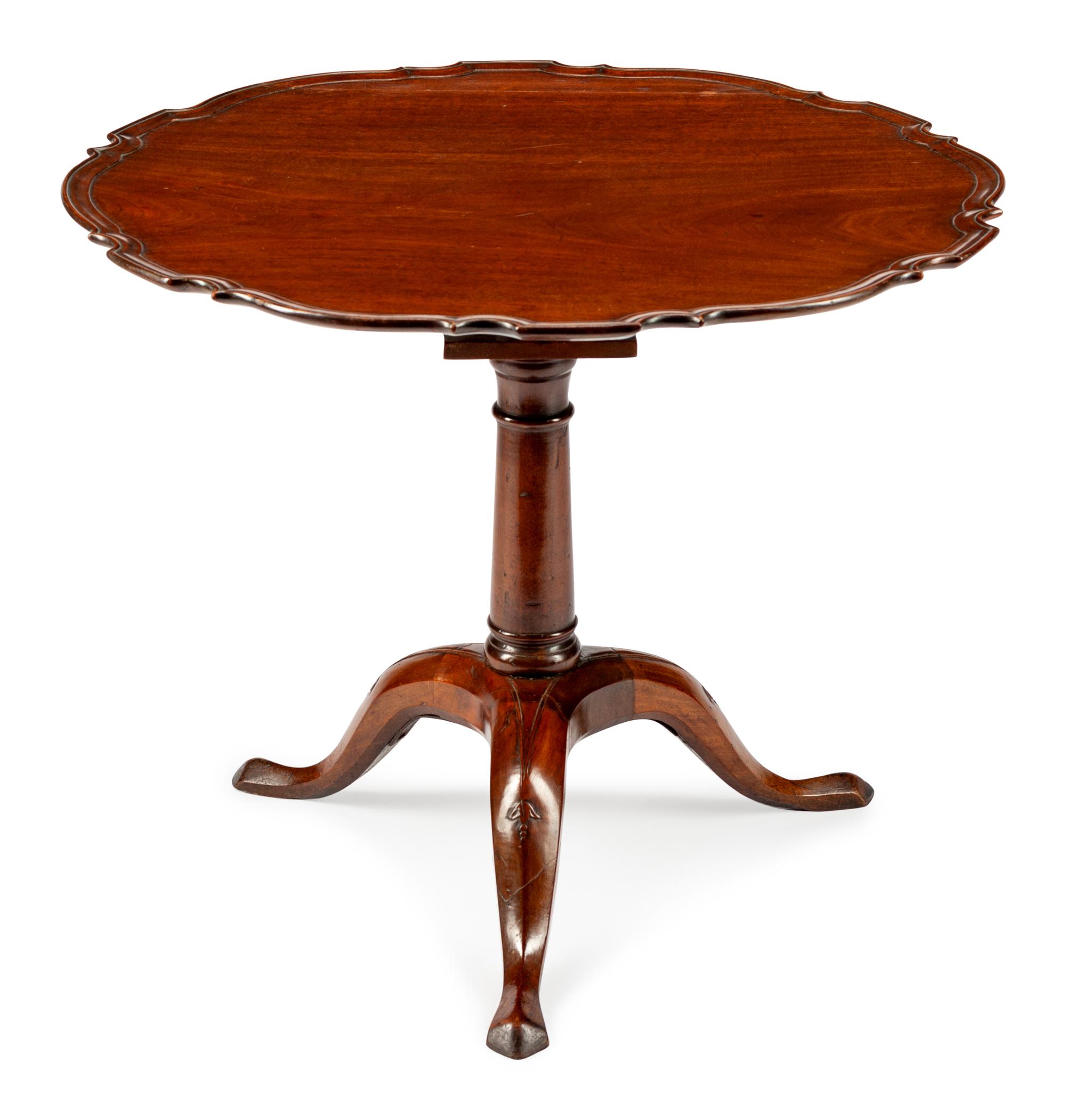A George III Mahogany Tilt-Top Tea Table