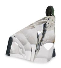 A Steuben Glass and Silver Ice Bear Sculpture