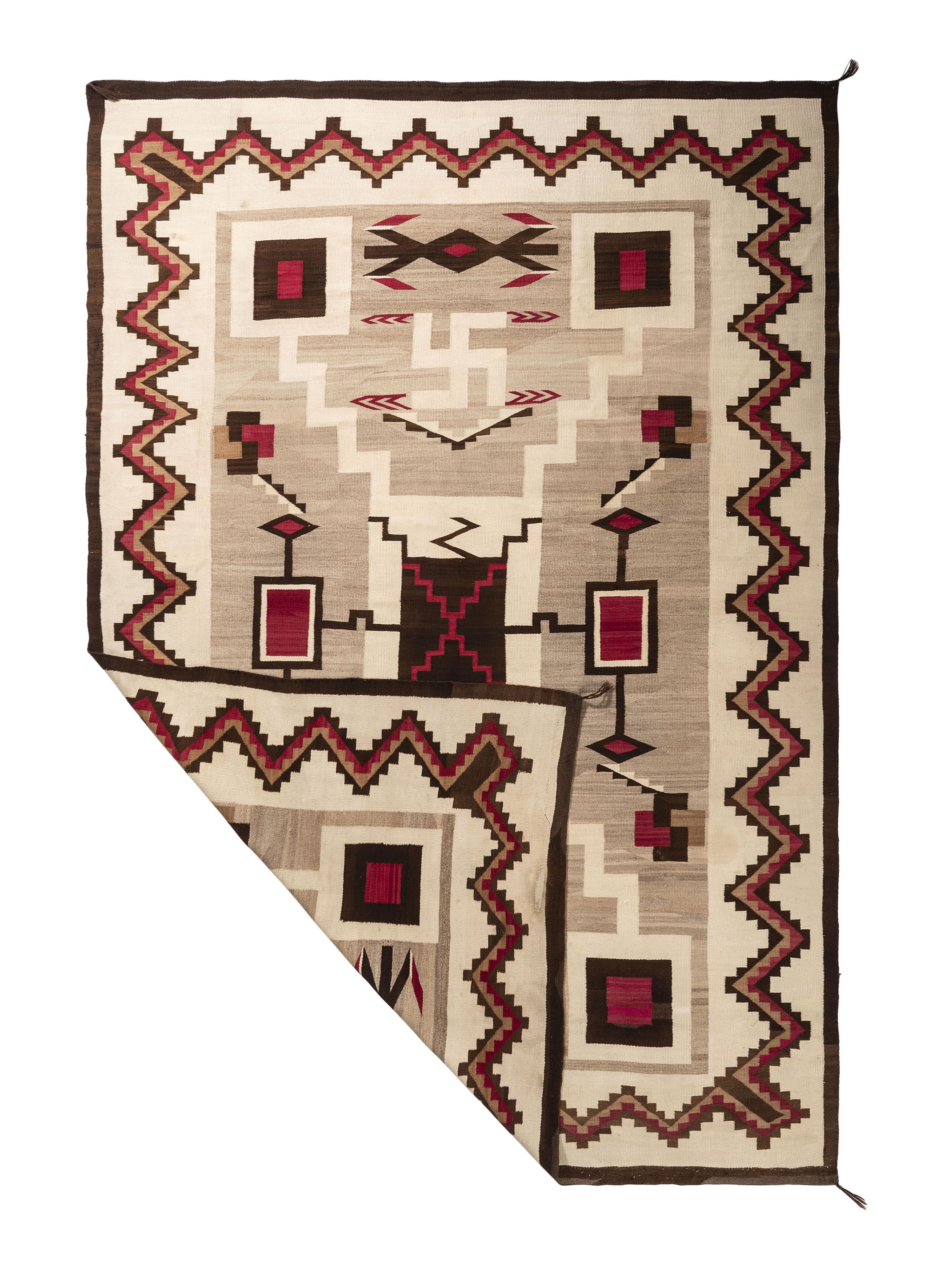 Navajo Storm Pattern Roomsize Weaving / Rug