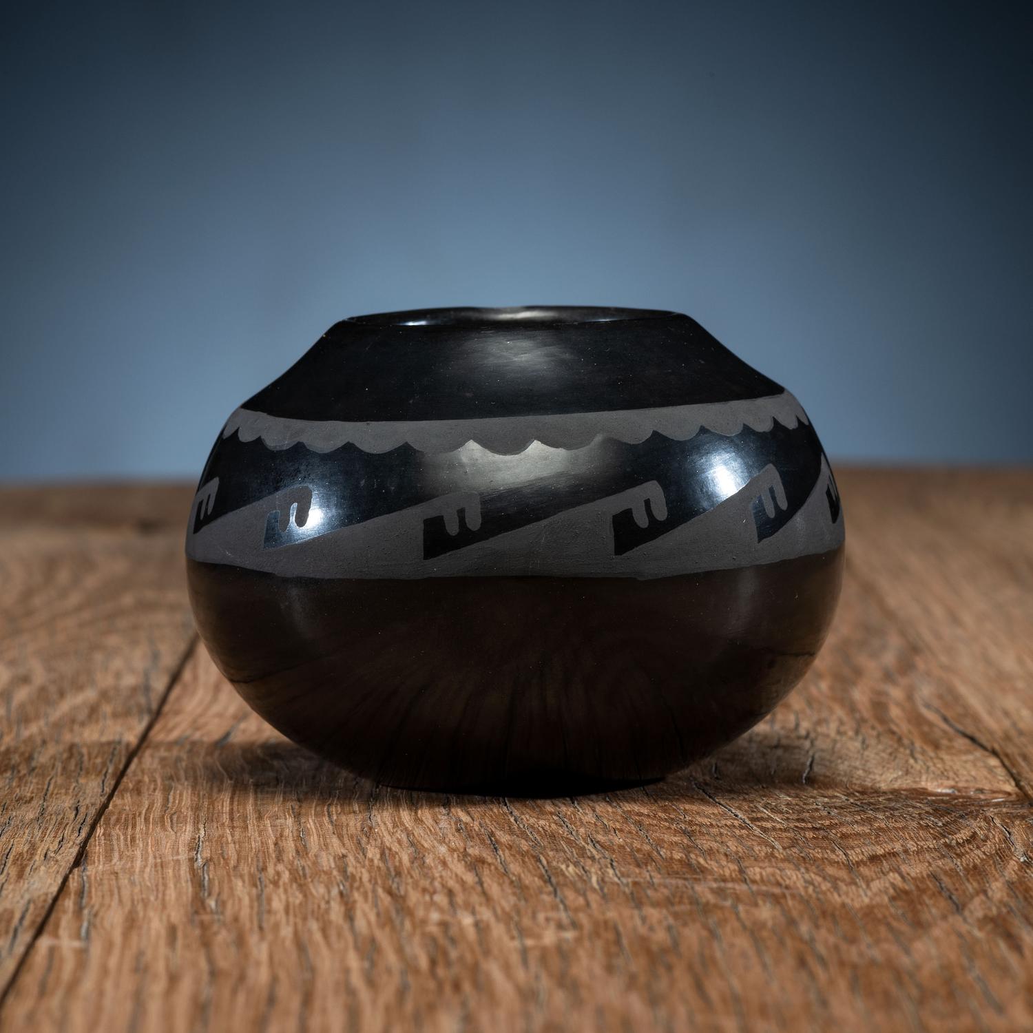 Blackware Pottery Jar