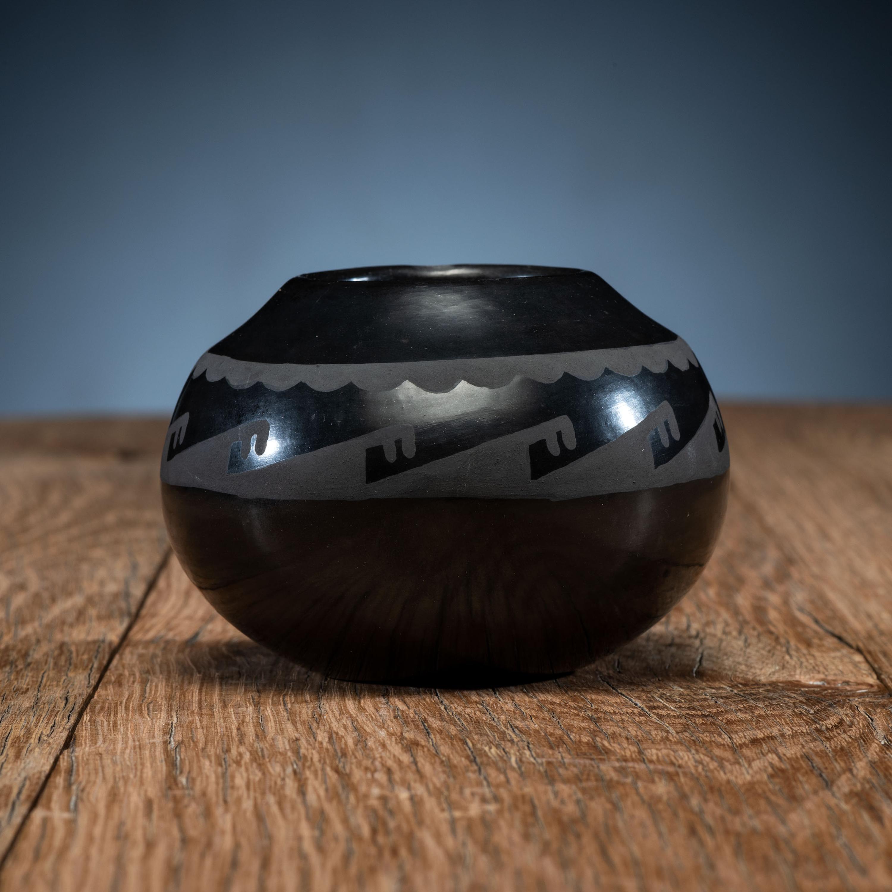 Blackware Pottery Jar