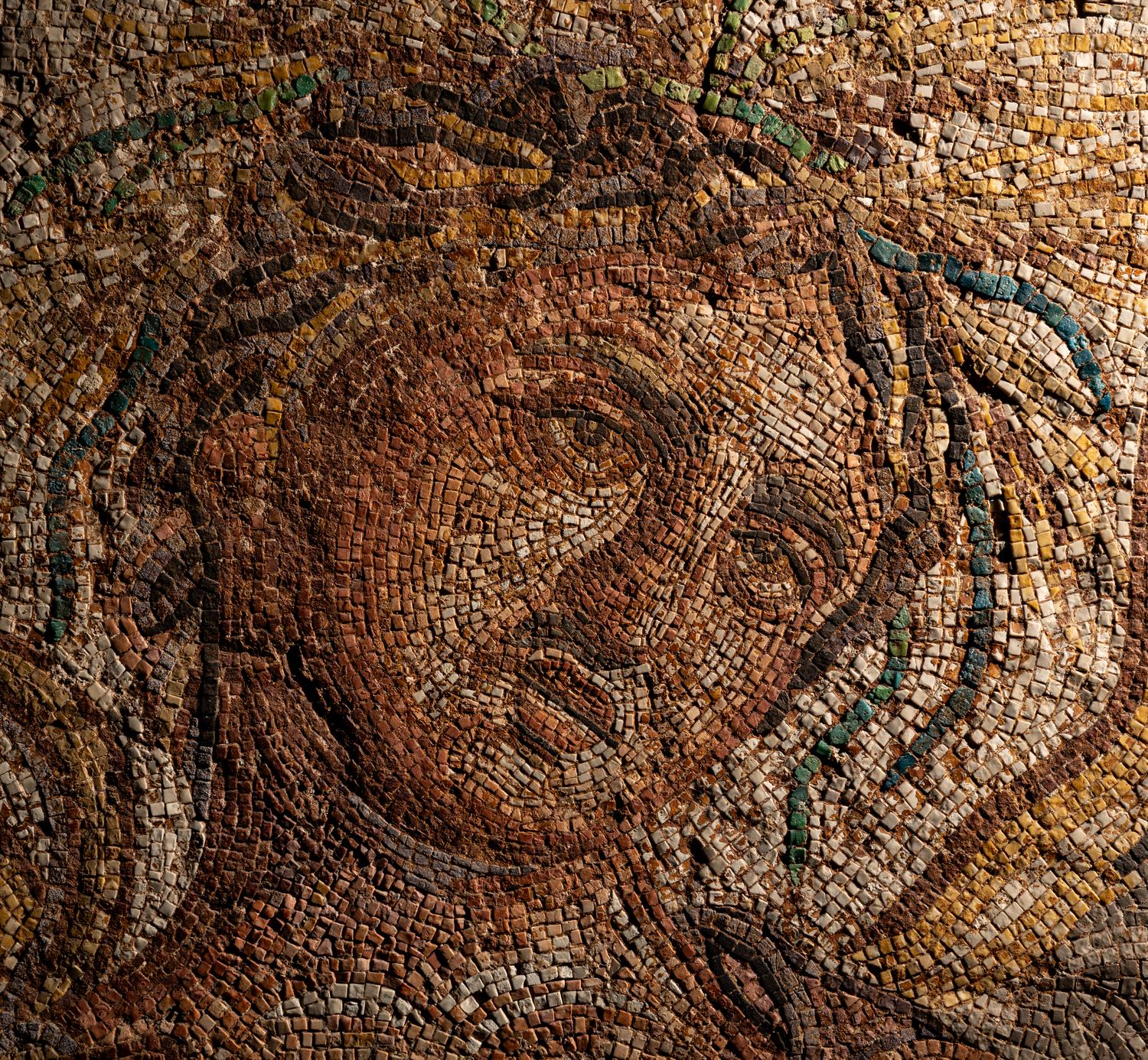 A Roman Mosaic Panel Depicting Summer