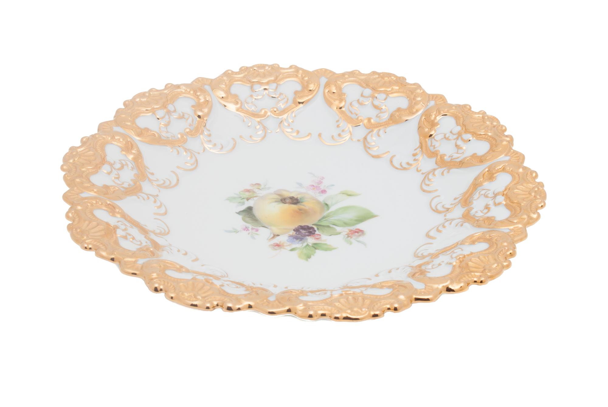 A Meissen Porcelain Dish Diameter 11 inches.