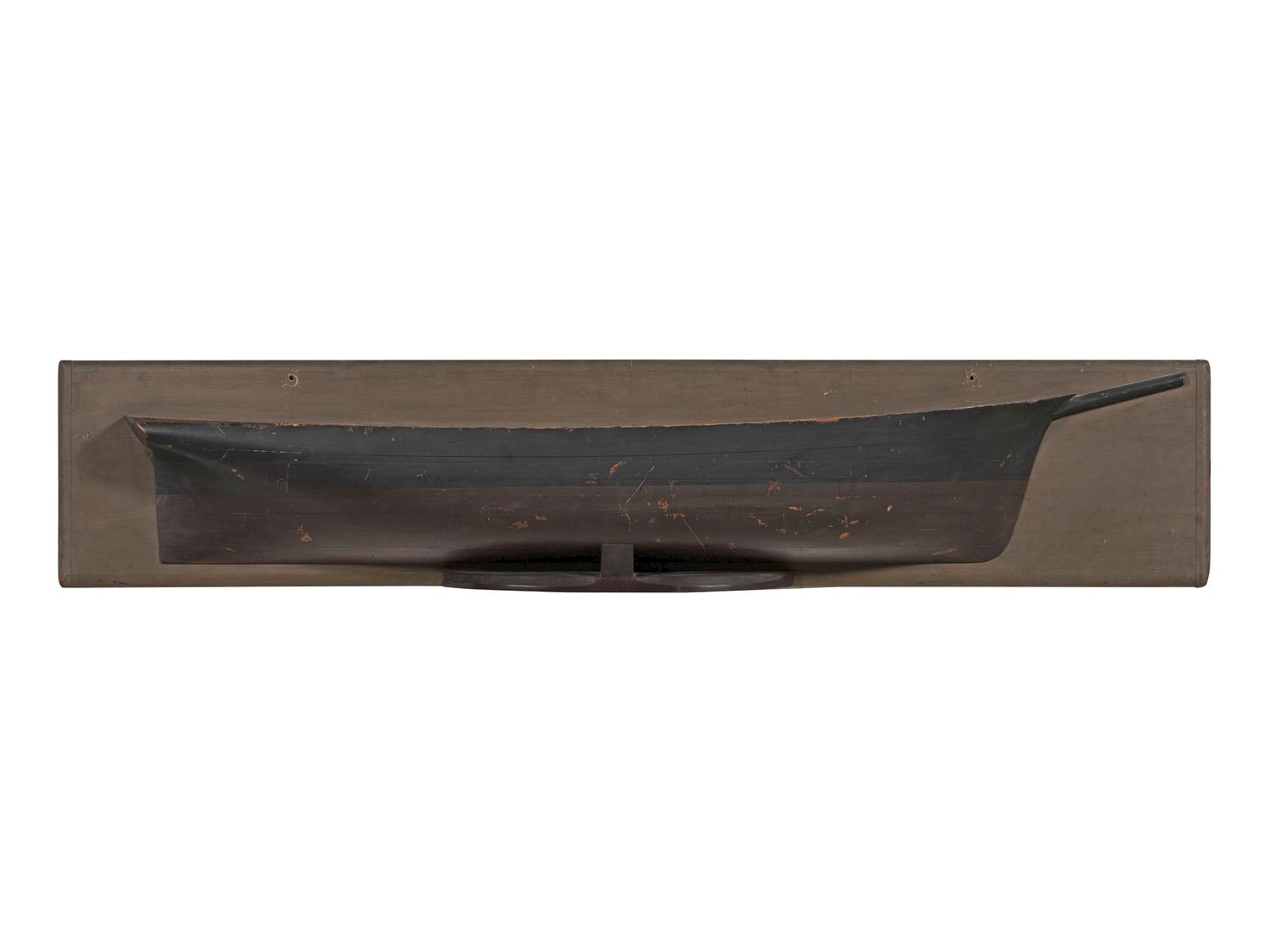 A Mounted Half Hull Model