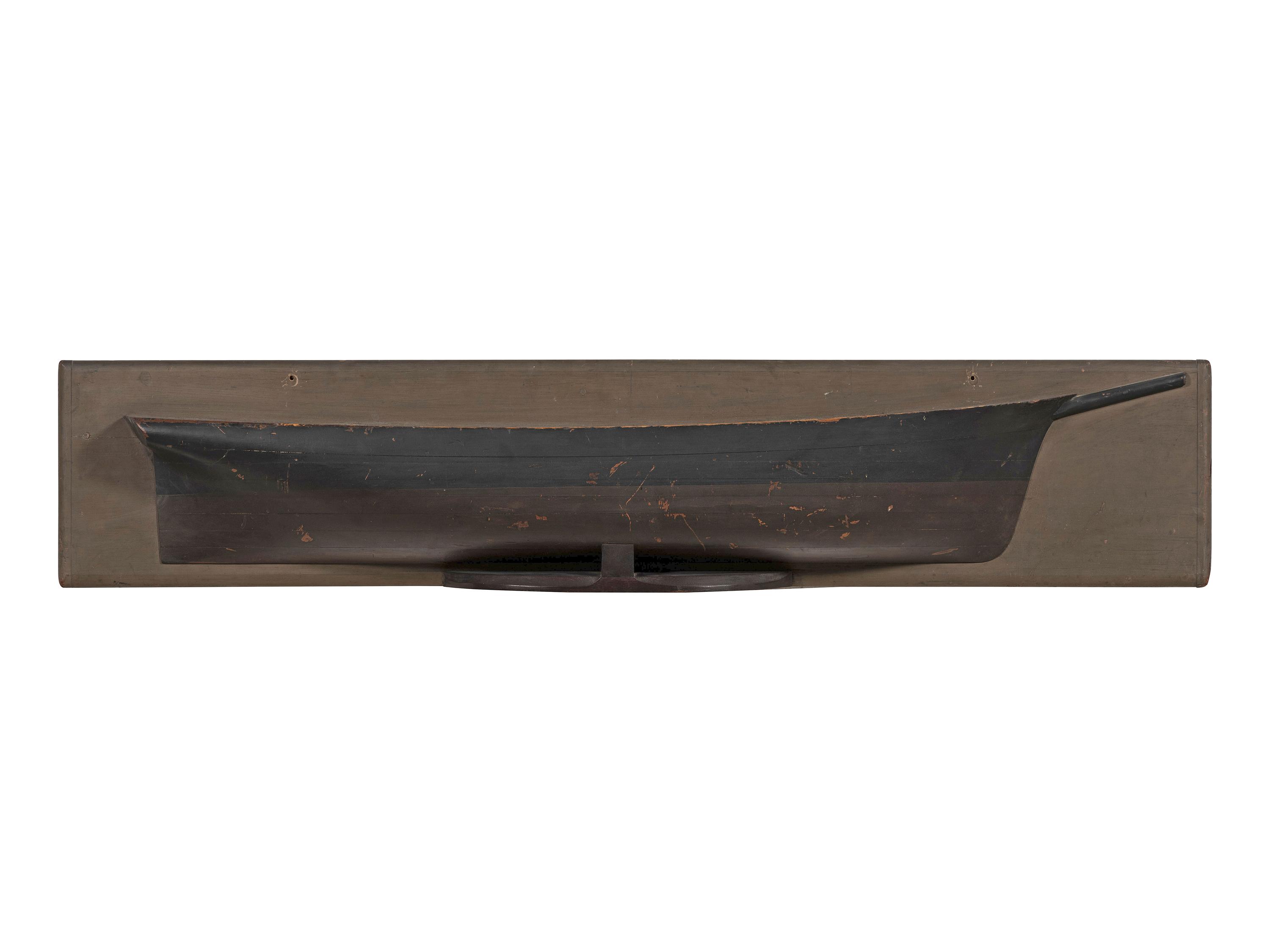 A Mounted Half Hull Model