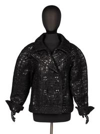 EXCEPTIONAL CHANEL, BLACK LAMÉ TWEED JACKET