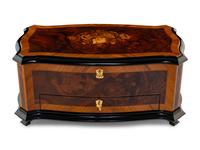 A Swiss Marquetry Cylinder Music Box