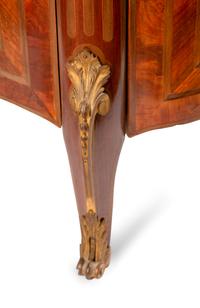A Louis XV/XVI Transitional Style Gilt-Bronze-Mounted Marquetry Mueble d'Appui — ALBERT GOUMAIN, PARIS, LATE 19TH CENTURY