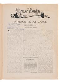 HERSEY, John (1914-1993). "Hiroshima." In: The New Yorker . 31 August 1946.