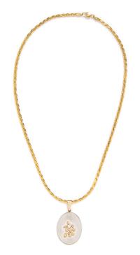 A 14 Karat Gold and Diamond Necklace, 14.50 dwts.
