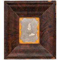 [EARLY PHOTOGRAPHY - PORTRAITURE]. A group of 4 framed daguerreotypes of male and female subjects, including: