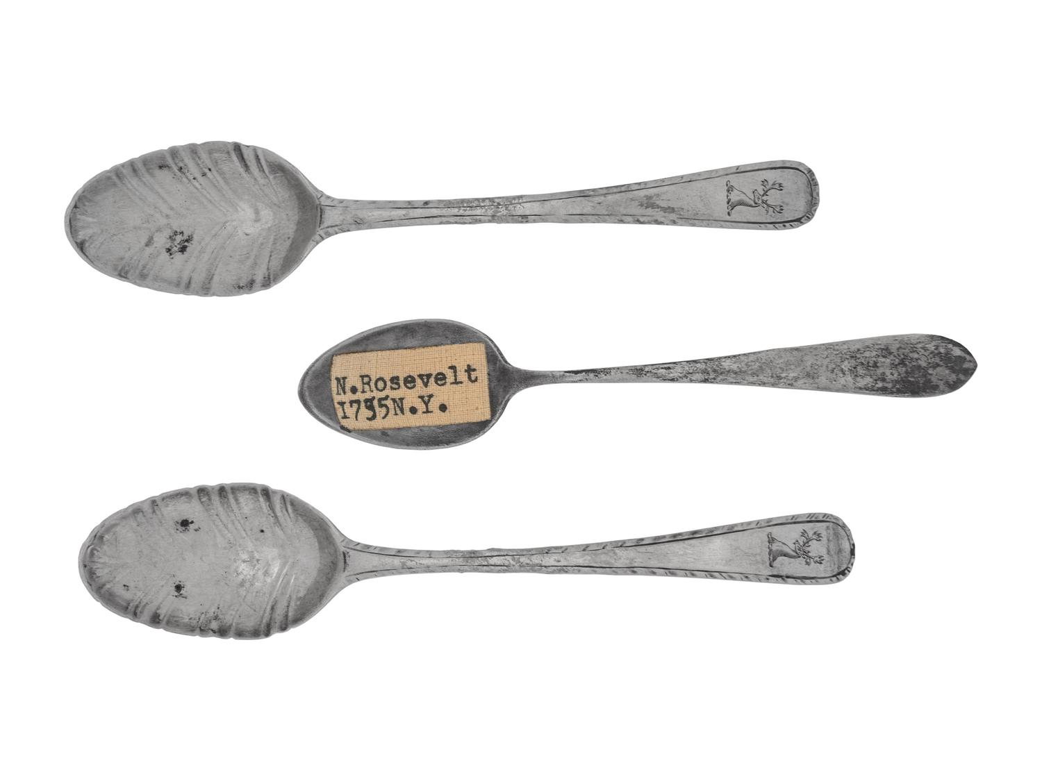 A Set of Three American Silver Teaspoons