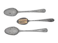A Set of Three American Silver Teaspoons
