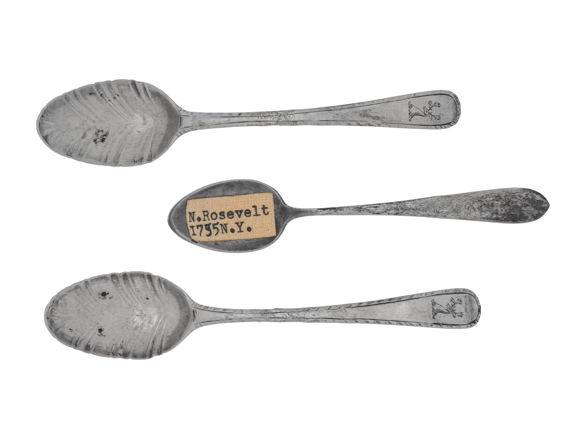 A Set of Three American Silver Teaspoons