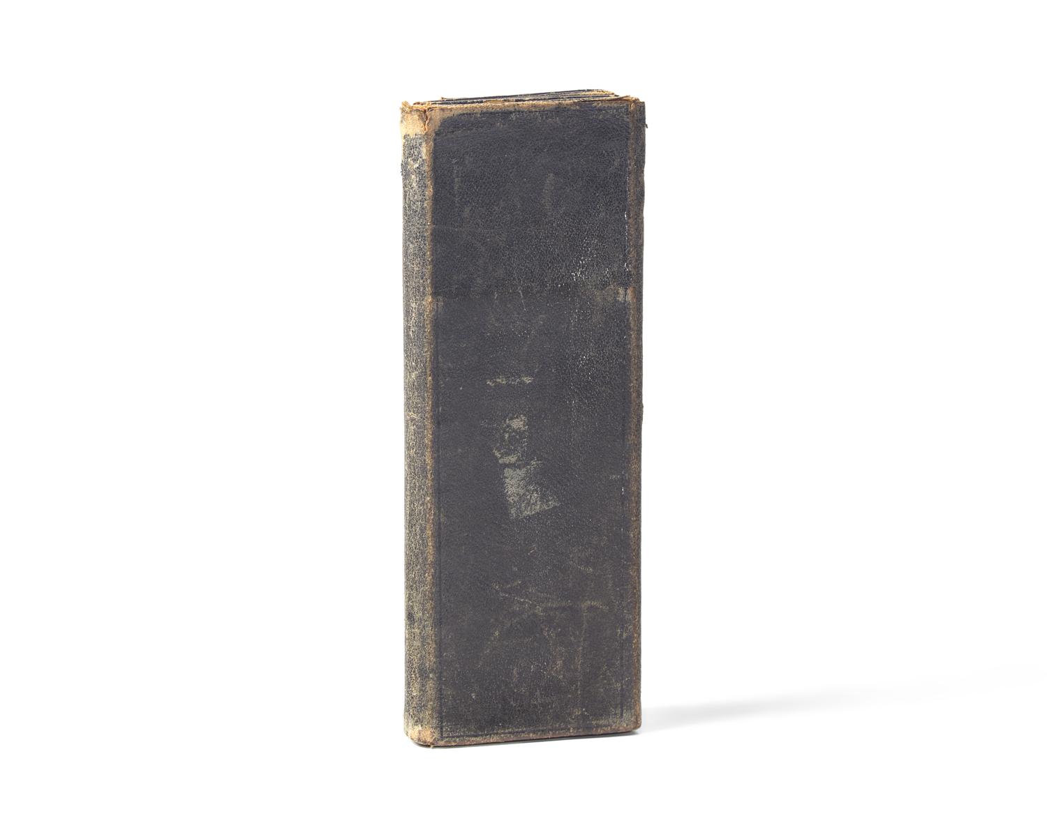 [LINCOLN, Abraham (1809-1865)]. A wallet-style leather bill-book purportedly owned by Lincoln. Ca. 1840s-50s.