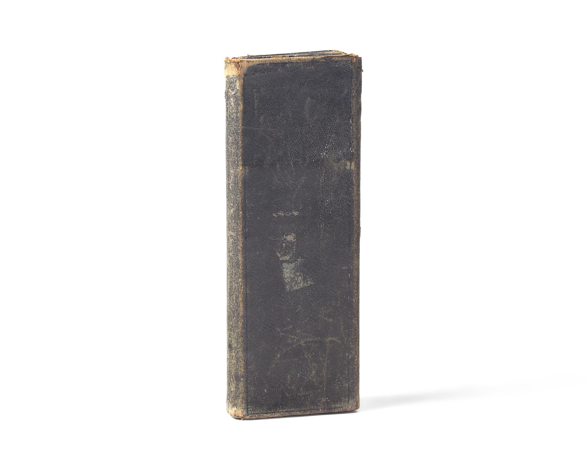 [LINCOLN, Abraham (1809-1865)]. A wallet-style leather bill-book purportedly owned by Lincoln. Ca. 1840s-50s.