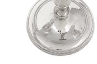 A Pair of George III Style Silver Plate Candlesticks