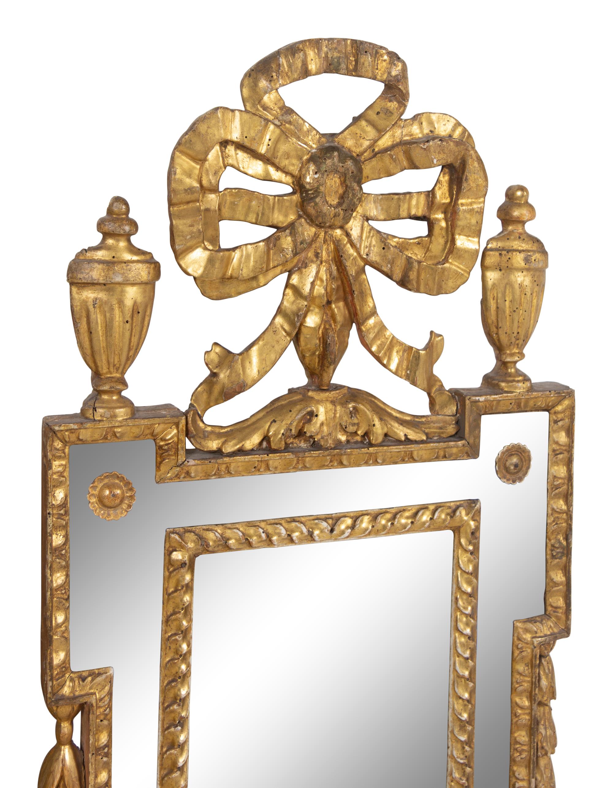 A Pair of Italian Giltwood Mirrors