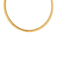 Italian, Yellow Gold Omega Chain