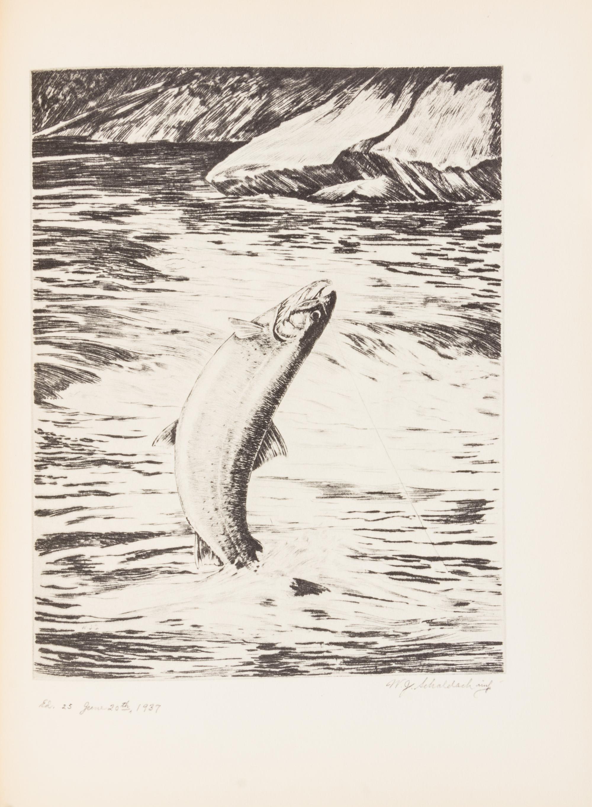 SCHALDACH, WILLIAM J. Fish. Collected Etchings, Drawings and Water Colors... Philadelphia, 1937. Limited ed.