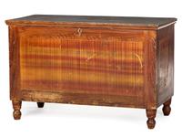 A Country Grain Painted Poplar Blanket Chest