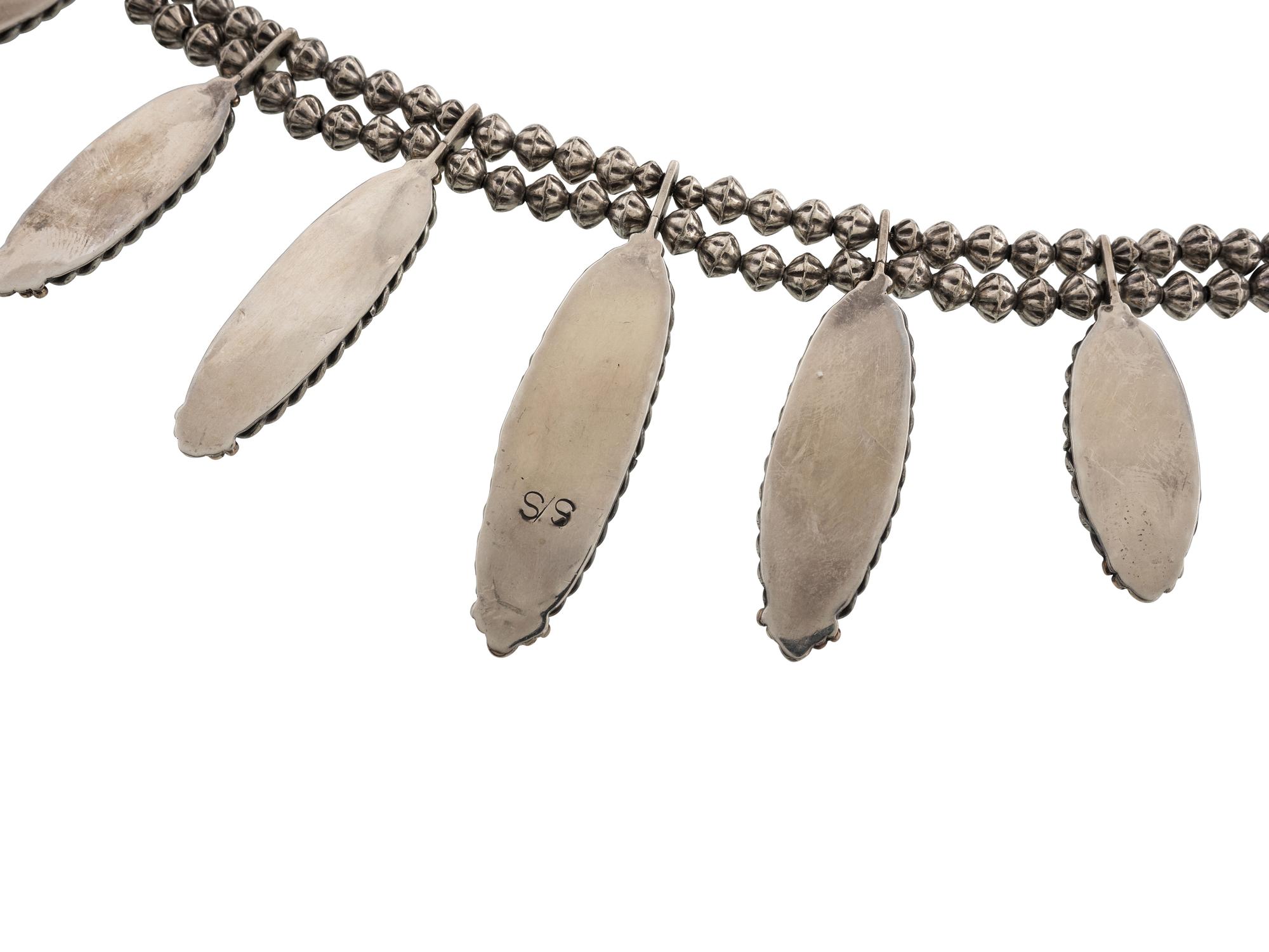 Navajo Silver and Turquoise Necklaces
