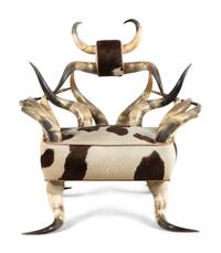 A Victorian Horn Chair