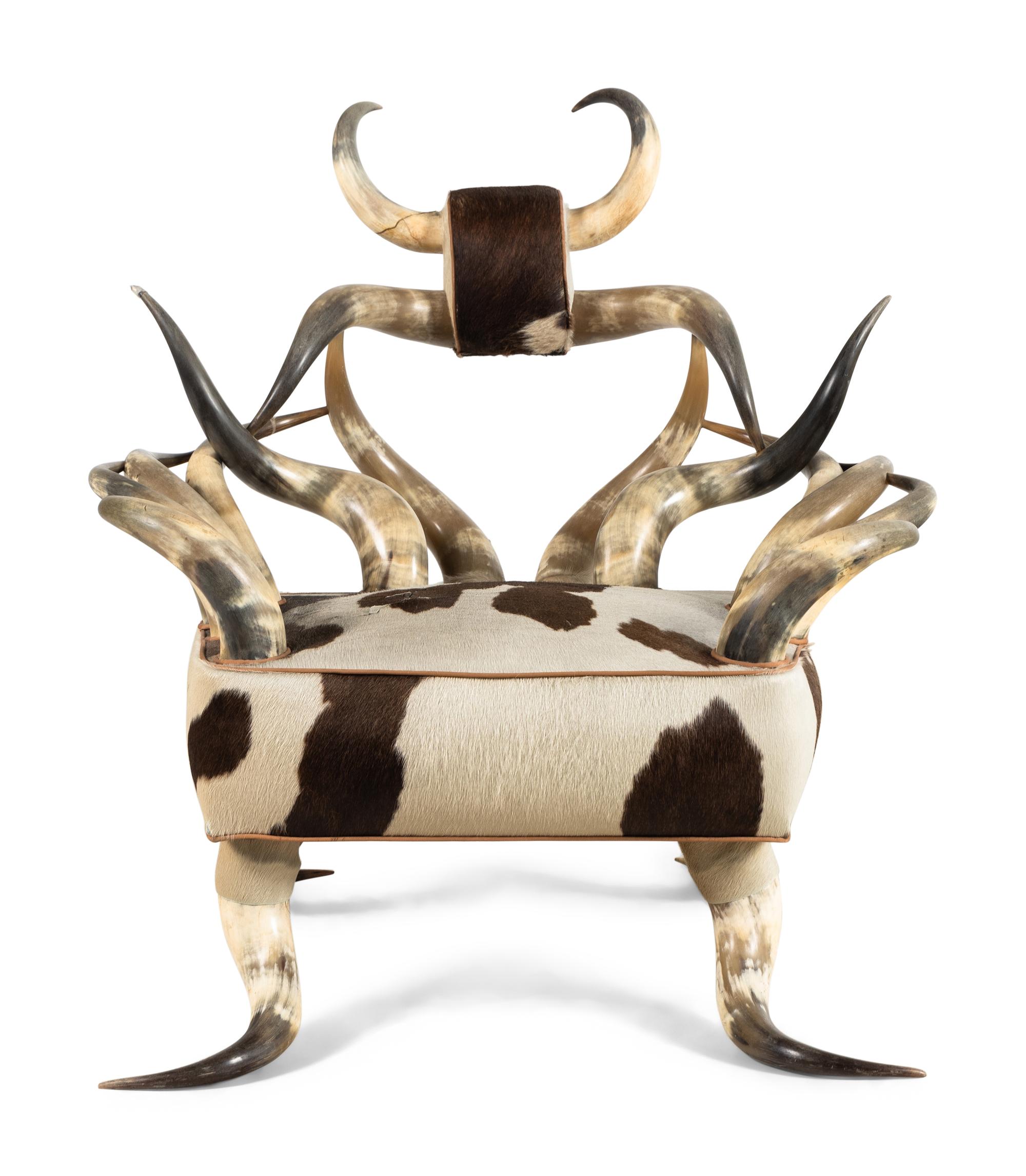 A Victorian Horn Chair