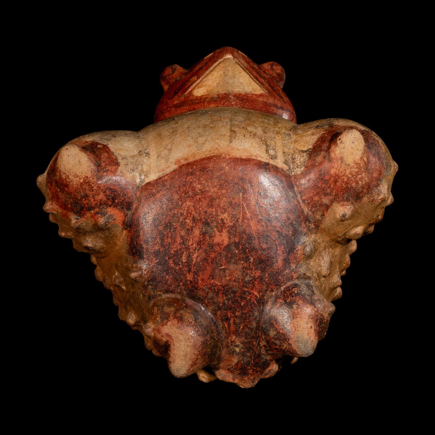 A Calima Terracotta Toad Effigy Alcarraza