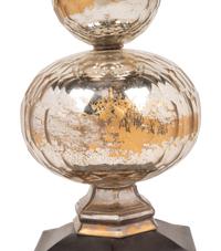 A Faceted Mercury Glass Lamp