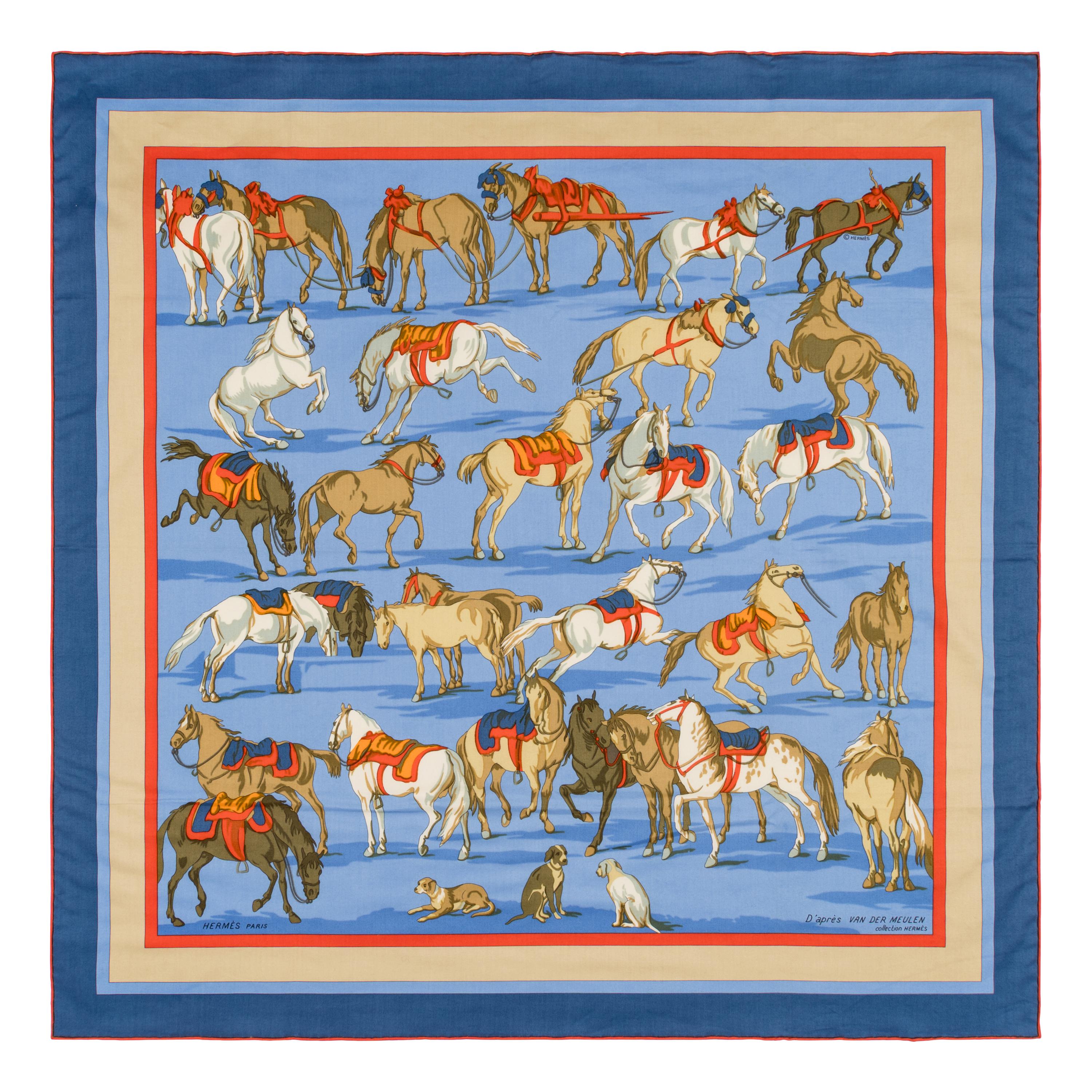 Hermès, Nine Cotton Scarves 65