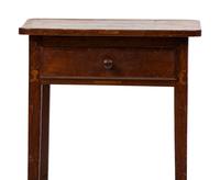 A Federal Urn and Vine Inlaid Walnut One-Drawer Work Table