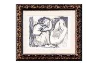 Femme assise et dormeuse, 1947