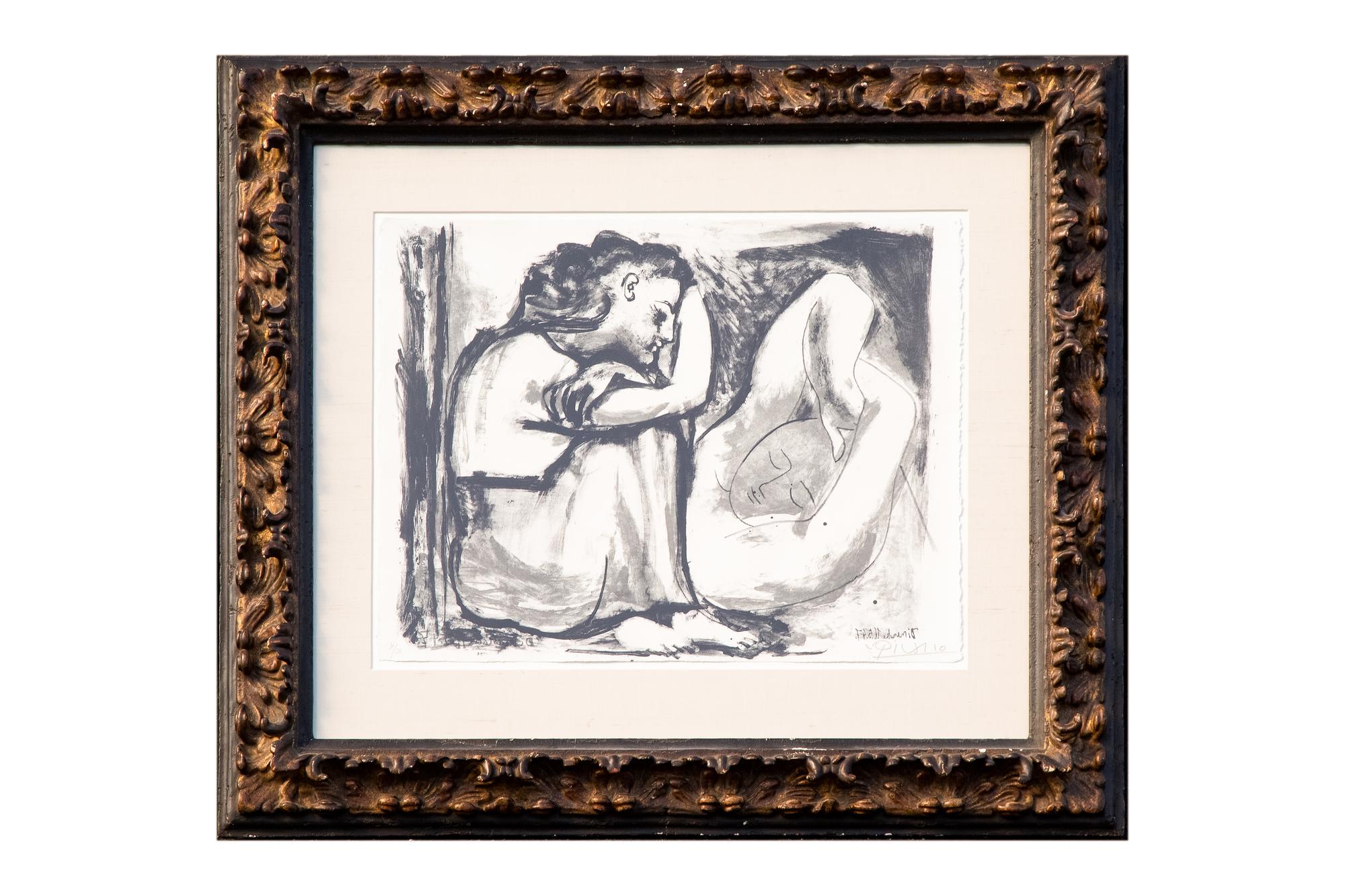 Femme assise et dormeuse, 1947