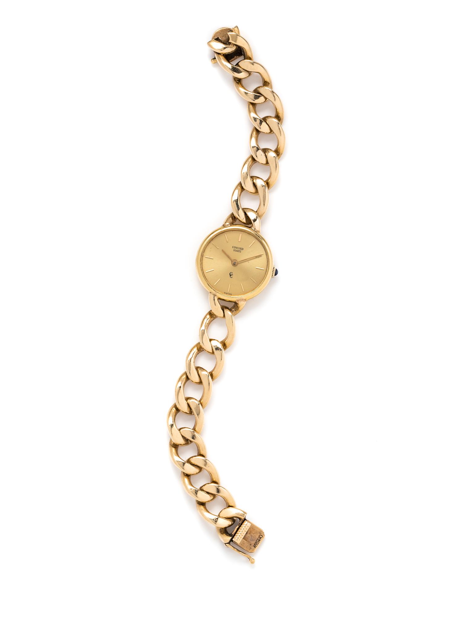 CONCORD, 14K YELLOW GOLD WRISTWATCH