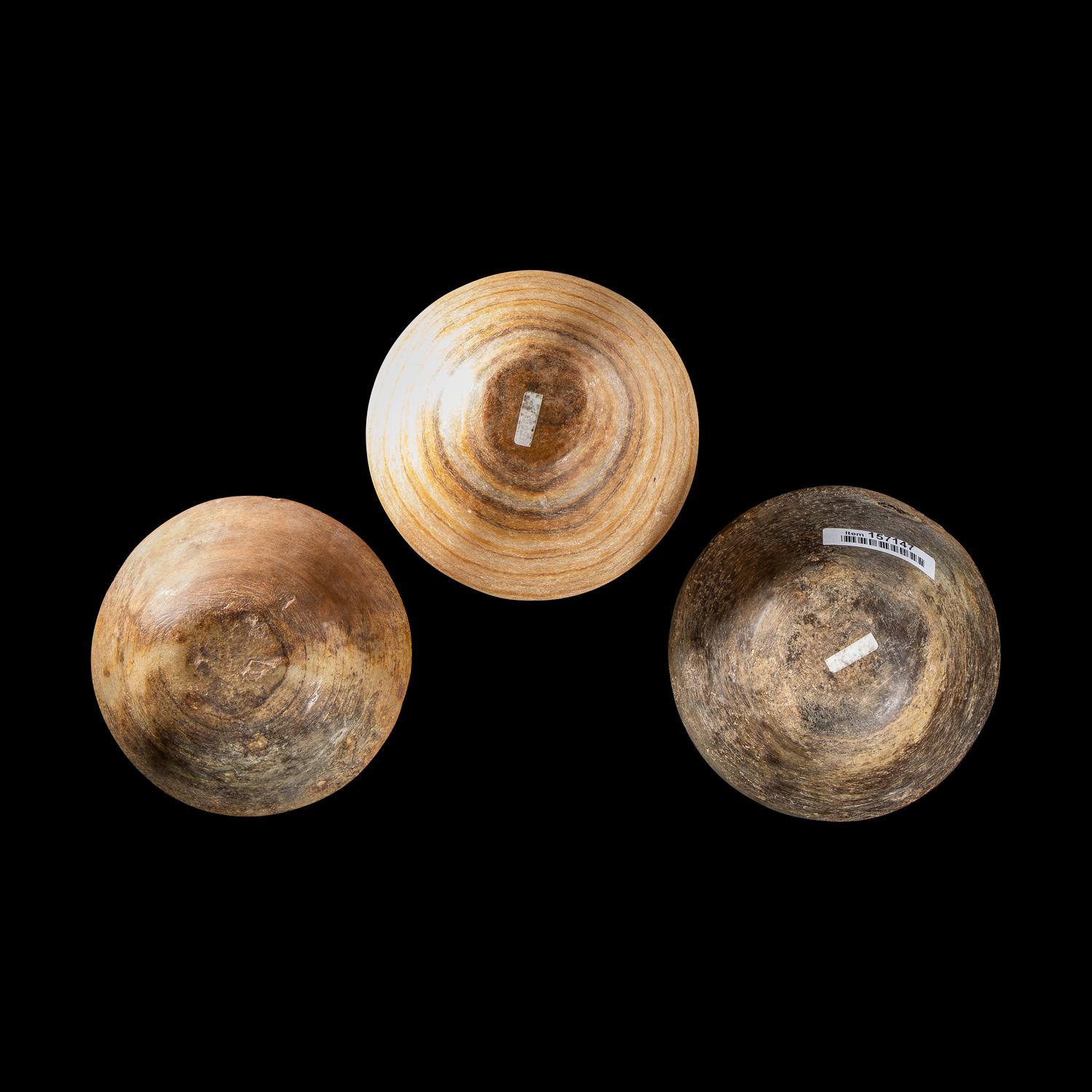 Three Bactrian Alabaster Bowls