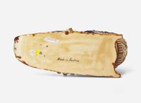 A Wilhelm Schiller & Son Majolica Sleigh-Form Centerpiece, Austria, circa 1900