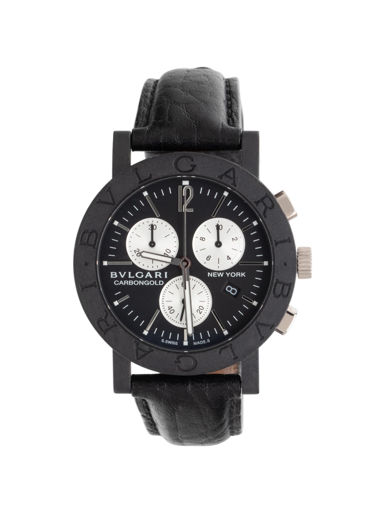 BULGARI, 'CARBONGOLD' CHRONOGRAPH WATCH