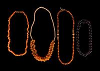 Eight Strands of Chinese Beaded Necklaces
