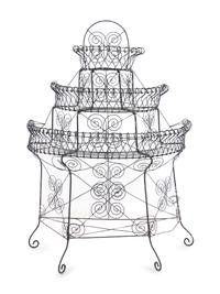A Victorian Wirework Plant Stand