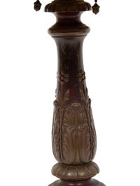 A Handel Reverse Painted Parrot Table Lamp
