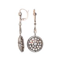 ANTIQUE, DIAMOND EARRINGS
