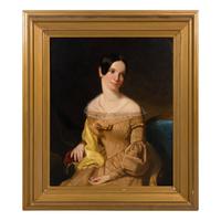 Louis Lang (German/American 1821-1893) — Three Works; Portrait of Caroline Hewitt (1808-1842), William Webb (1805-1863) and Double-Portrait of Sons Thaddeus (1838-1887) and William Hewitt Webb (1835-1893) of Philadelphia , 1939