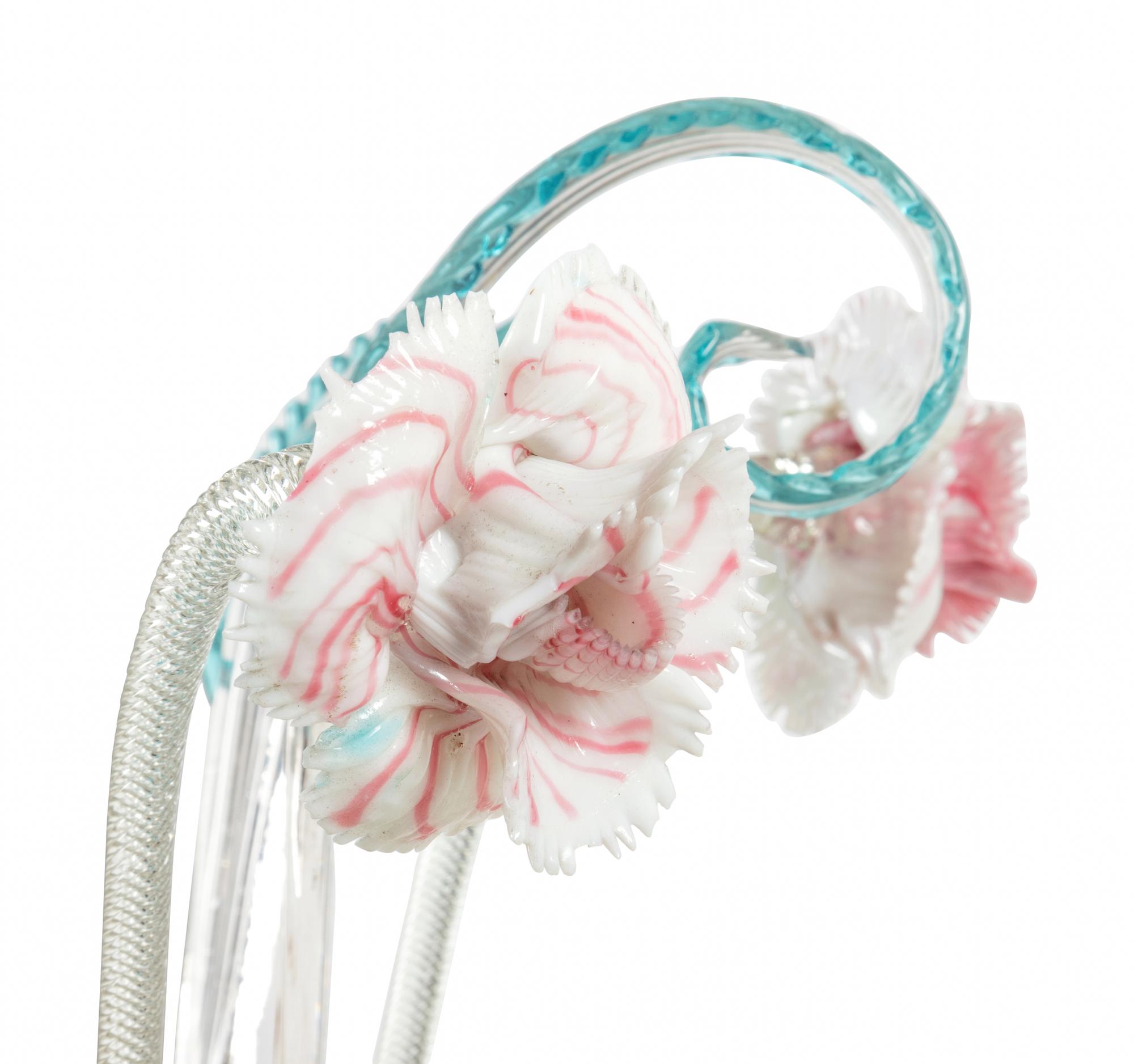 A Murano Glass Eight-Light Chandelier
