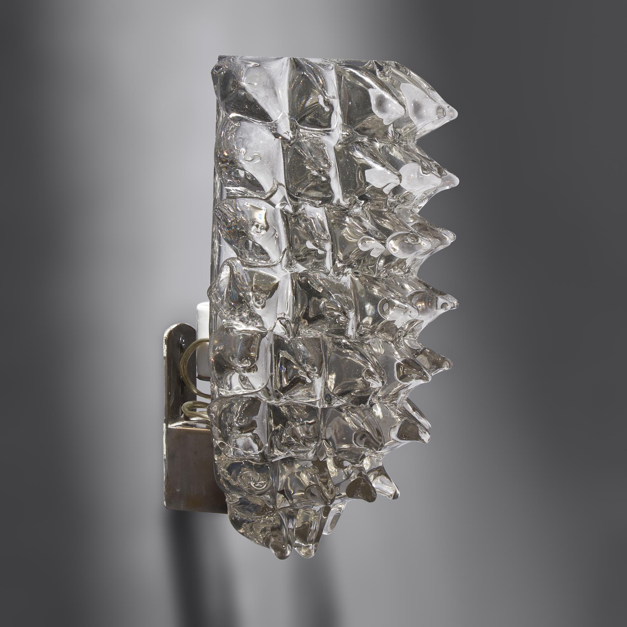 Pair of Vietro Rostrato sconces, 1938