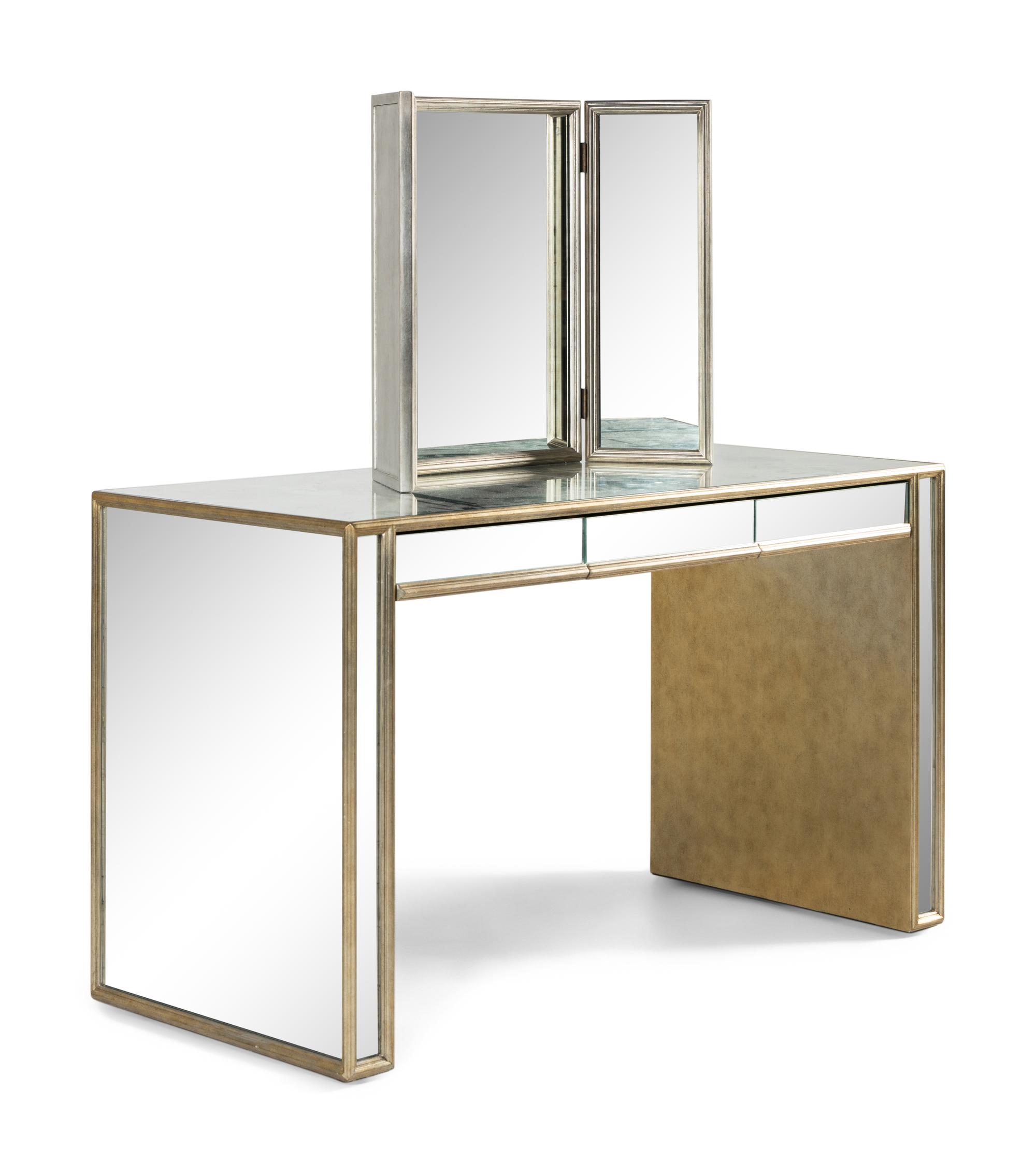 A Mirrored Glass Dressing Table
